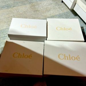 4 Chloe shoe boxes